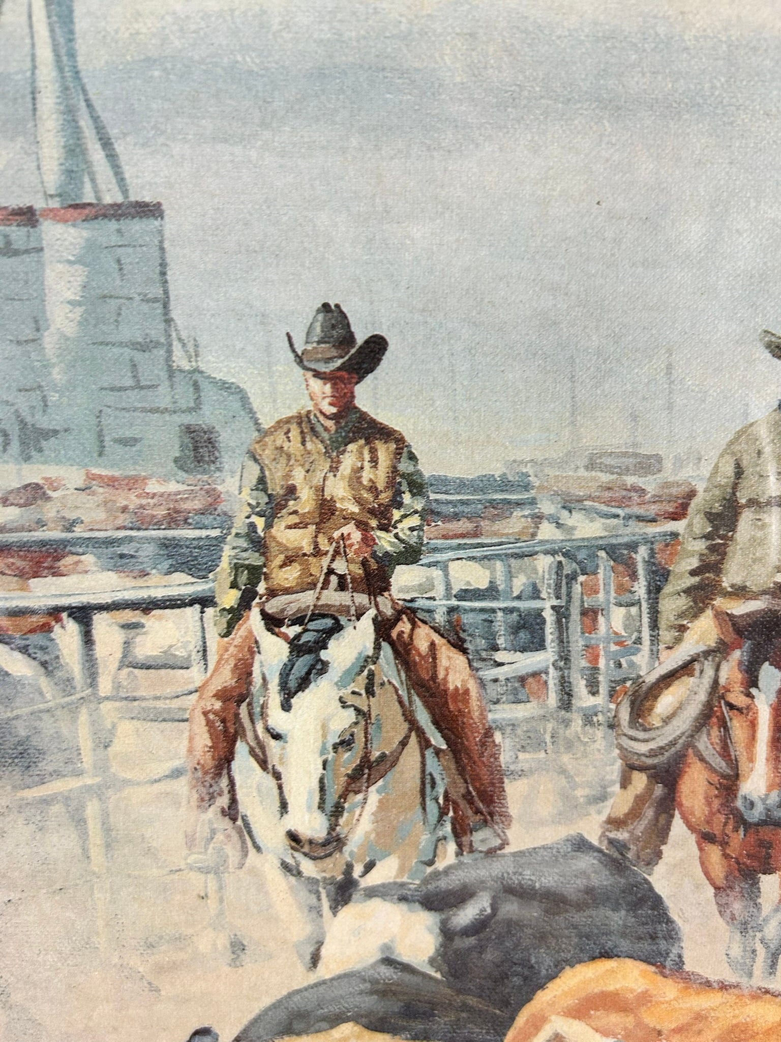 Four Horse Stockyards – Kenneth Wyatt, American, 1976 - Image 6