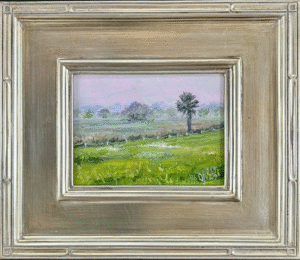 Original oil on canvas by local Midland artist Olga Nedorub, available at The FaFa Gallery.